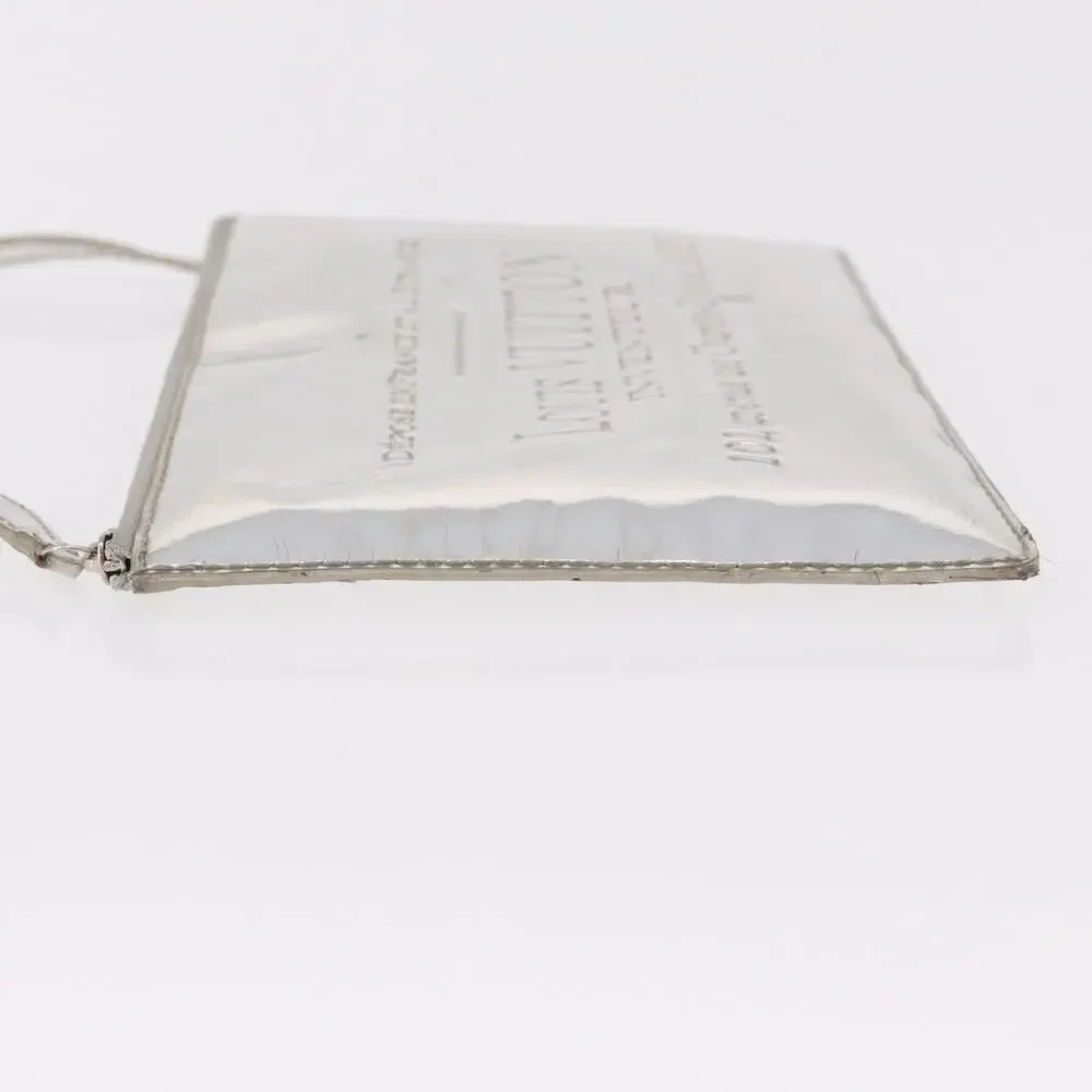 Louis Vuitton Monogram Miroir Pochette Platt Accessory Pouch Silver
